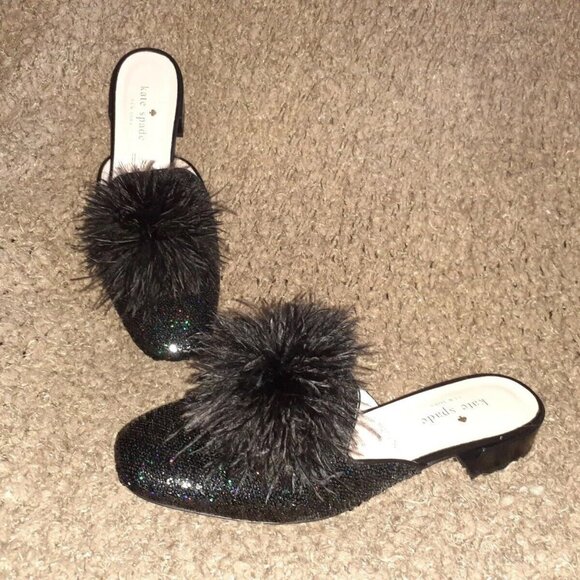 KATE SPADE NEW YORK-Gala Mule/Slide-Black-Size 6.5-NWOB - Picture 1 of 8